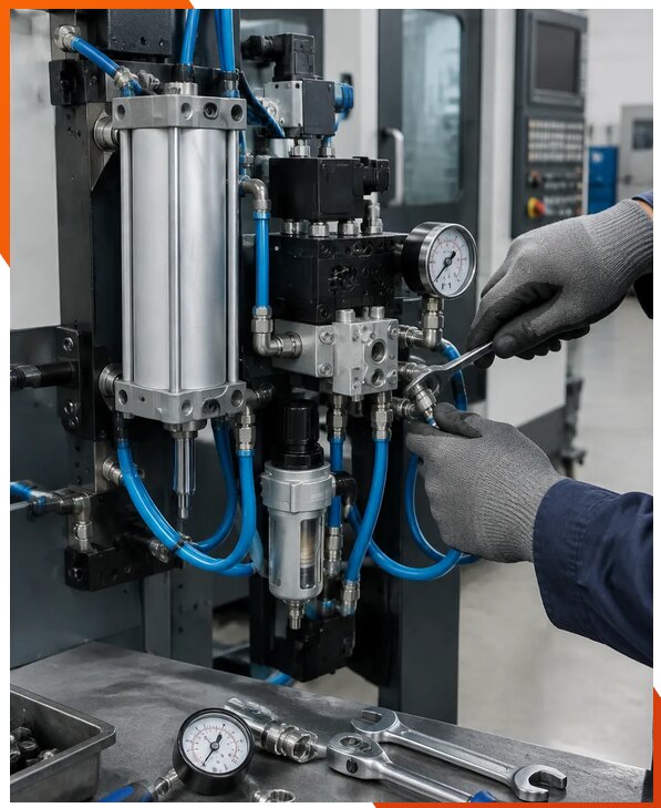 Ремонт пневматики станков на производстве в Люберцах