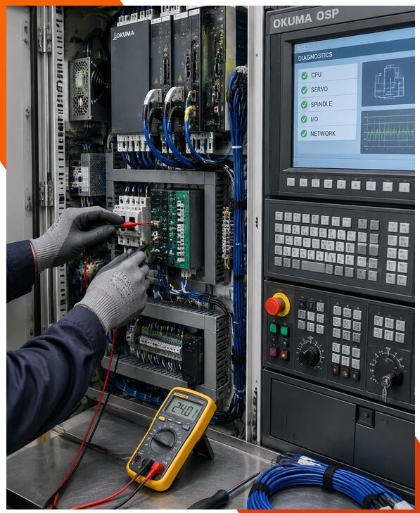 Ремонт систем ЧПУ Okuma OSP в Люберцах